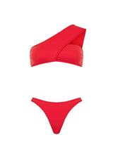 Bikini Kiohne Wings/Saltwater One Shoulder Bikini Red Apoella