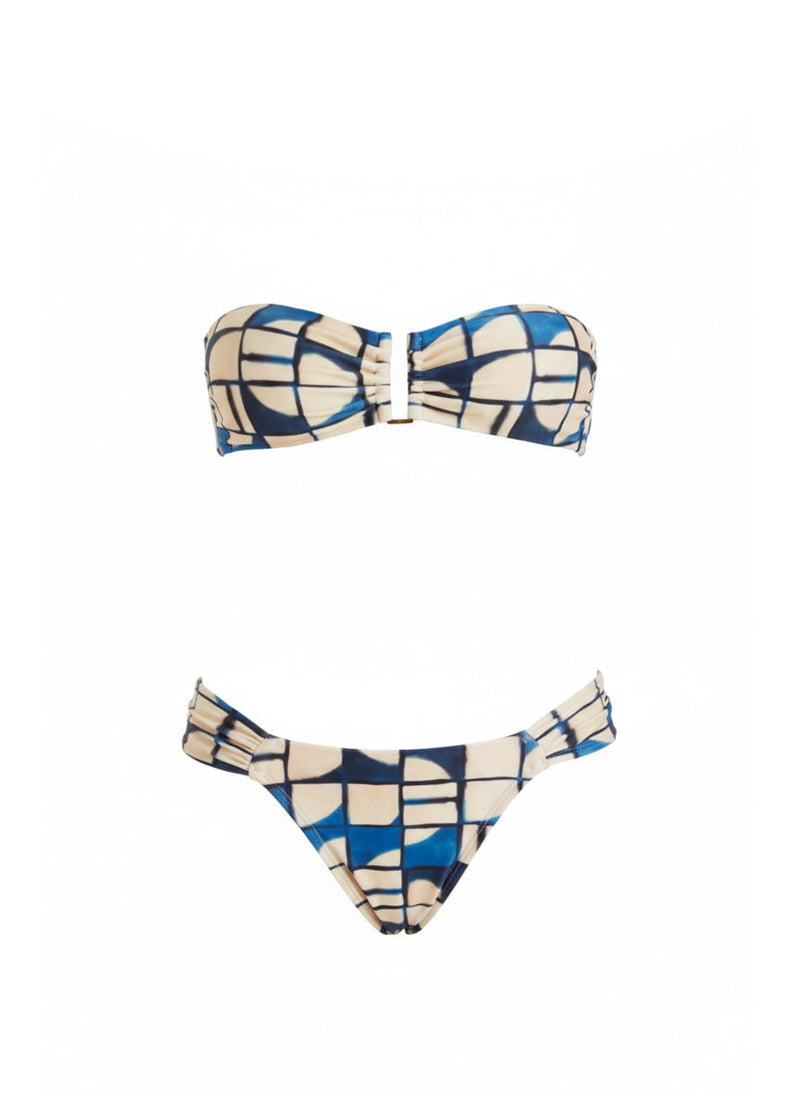 Bikini Lenny Niemeyer Drop Bandeau Draped Bikini Cascais Apoella