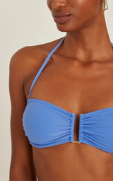 Bikini Lenny Niemeyer Drop Bandeau Ruched High Waist Bikini Riviera Apoella