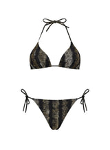 Bikini Lenny Niemeyer Triangle Gold Detail Bikini Black Apoella
