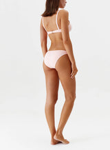 Bikini Melissa Odabash Bari Ring Detail Bikini Bottom Rose Ribbed Apoella