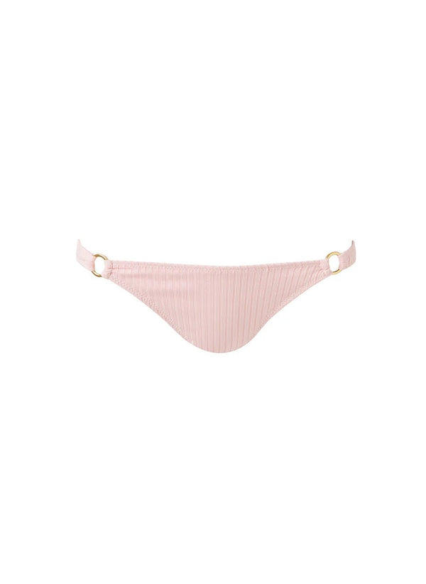 Bikini Melissa Odabash Bari Ring Detail Bikini Bottom Rose Ribbed Apoella