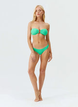 Bikini Melissa Odabash Belgium Bandeau Ring Bikini Top Green Ridges Apoella