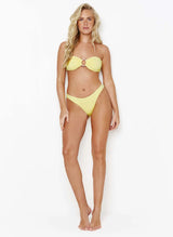 Bikini Melissa Odabash Brisbane Bandeau Bikini Top Sunray Ribbed Apoella