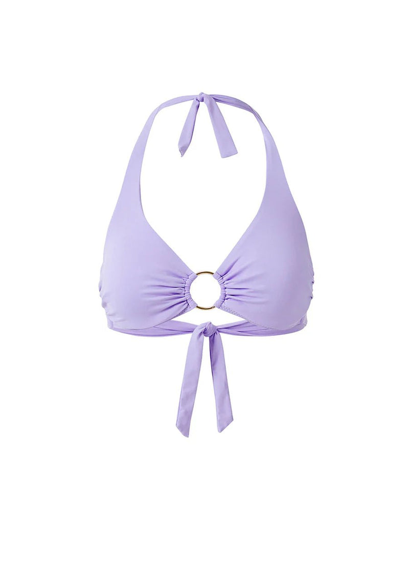 Bikini Melissa Odabash Brussels Halterneck Ring Bikini Top Lavender Apoella