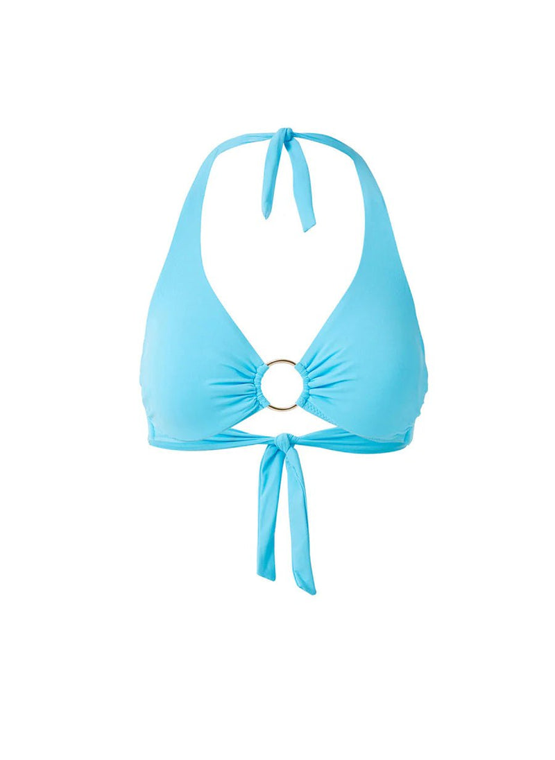 Bikini Melissa Odabash Brussels Hoop Bikini Top Turquoise Apoella