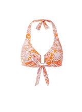 Bikini Melissa Odabash Colombia Halterneck U Ring Bikini Top Mirage Orange Apoella