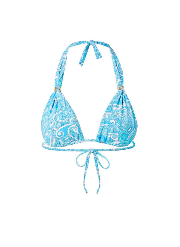 Bikini Melissa Odabash Grenada Halterneck Bikini Top Mirage Blue Apoella