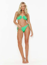 Bikini Melissa Odabash Melbourne Tie Side Bikini Bottom Green Ridges Apoella