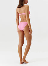 Bikini Melissa Odabash Melbourne Tie Side Bikini Bottom Pink Ridges Apoella