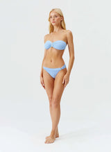 Bikini Melissa Odabash Positano Bandeau Bikini Top Dusty Blue Apoella