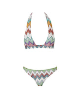 Bikini Missoni Triangle Bikini Macro Chevron Lurex Light Multi Apoella