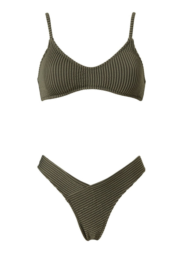 Bikini Stefania Frangista Astrid Athletic Bikini Curly Khaki Apoella