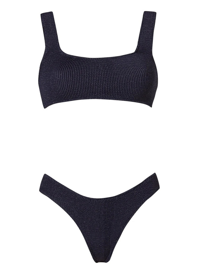 Bikini Stefania Frangista August Athletic Bikini Seersucker Blue Apoella