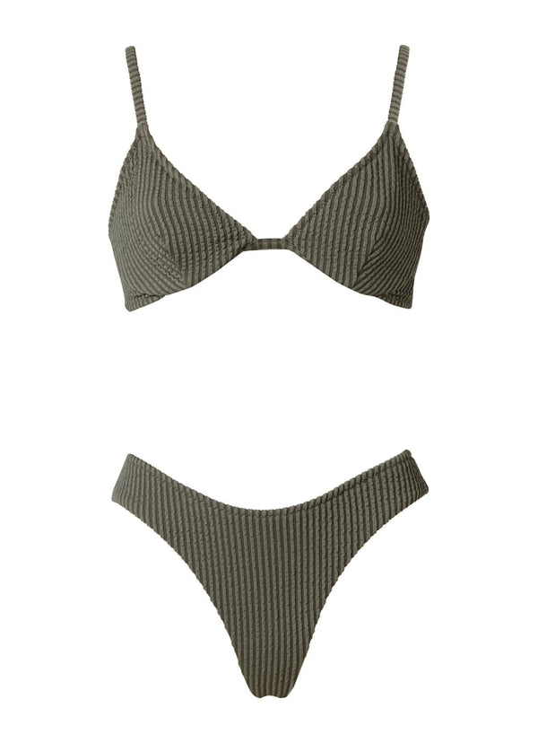 Bikini Stefania Frangista Calisa Cup Bikini Curly Khaki Apoella