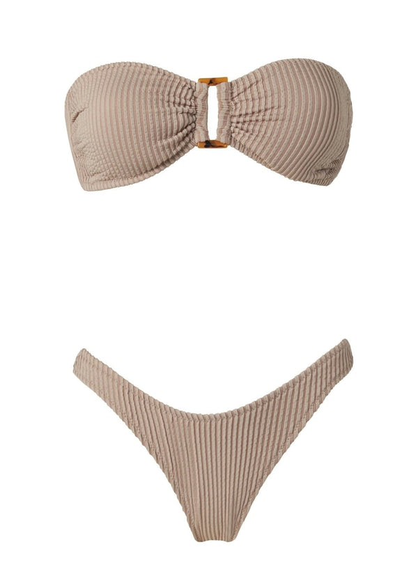 Bikini Stefania Frangista Melita Bandeau Bikini Curly Bone Apoella