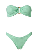 Bikini Stefania Frangista Melita Bandeau Bikini Curly Pistachio Apoella