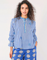 Blouses Nimo With Love Broom Long Sleeve Top Stripes/Flowers Apoella