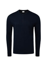 Blouses Onia Washed Slub Henley Long Sleeve T-shirt Deep Navy Apoella