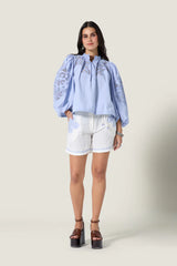 Blouses Scarlett Poppies Vesma Top Windsurfer Blue Apoella