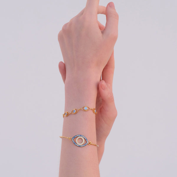 Bracelets Marianna Lemos Maia Bracelet Gold/blue Fade XS/S O/S Apoella