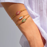 Bracelets Marianna Lemos Mini Gala Bracelet Gold/Pink Apoella