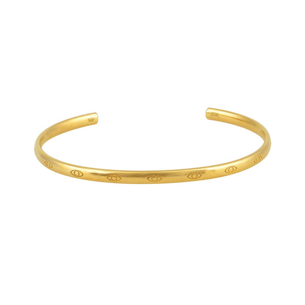 Bracelets Marianna Lemos Multi Eye Motif Bangle Gold Apoella