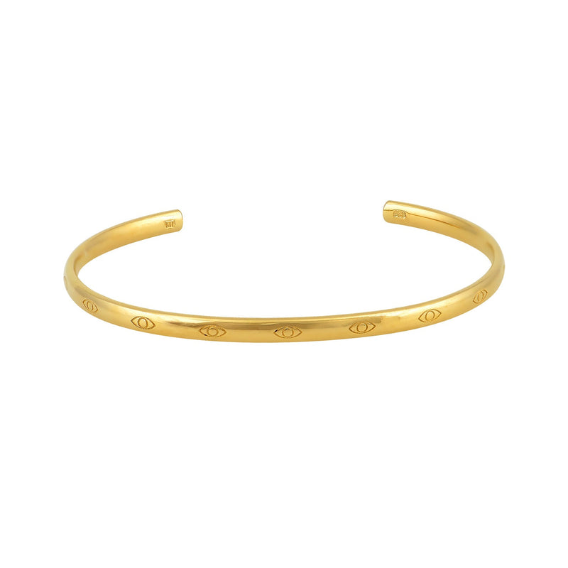 Bracelets Marianna Lemos Multi Eye Motif Bangle Gold Apoella