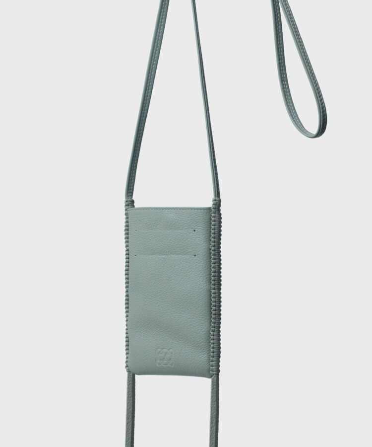 Bucket Bags Callista Crafts Pocket Bag Grained Leather Pistachio O/S / Pistachio Apoella