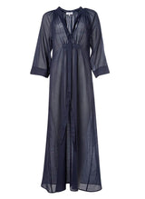 Caftans Ancient Kallos Limeni Lightweight Caftan Navy Blue O/S / Navy Blue Apoella