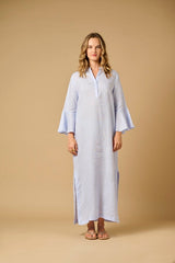 Caftans APOELLA Victoria Frill Caftan Sky Apoella