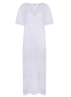 Caftans Charo Ruiz Saena Kaftan White Apoella