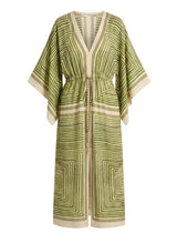 Caftans Lenny Niemeyer Short Sleeve V Neck Caftan Labyrinth Apoella