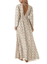 Caftans Melissa Odabash Farrah Open Front Maxi Caftan Snake Apoella