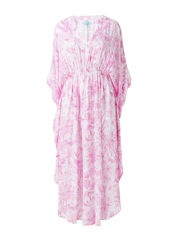 Caftans Melissa Odabash Frederica V Neck Maxi Caftan Exotica O/S / Exotica Apoella