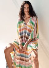 Caftans Missoni Long Caftan Cover-up With Dégradé Zigzag Motif M / Multi Apoella