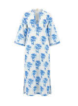 Caftans Nimo With Love Blue Opal Long Sleeve Caftan Zebra M / Zebra Apoella