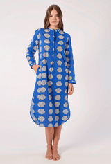 Caftans Nimo With Love Cedar Long Sleeve Caftan Blue Shells M / Blue Shells Apoella
