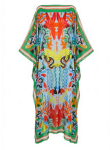 Caftans RIANNA + NINA Tropica Fruta Kaftan Cotton Tucan Sky O/S / Tucan Sky Apoella