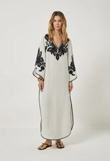 Caftans Scarlett Poppies Hadiya Kaftan Vanilla/Black Apoella