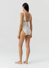 Carribbean V Neck One Piece Lizard