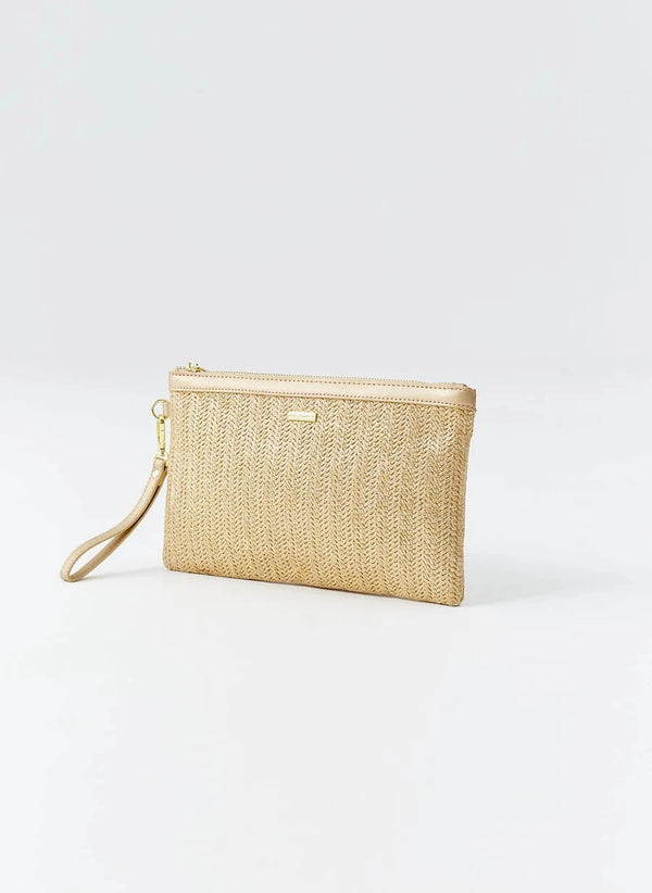 Clutch Melissa Odabash Capri Pouch Gold O/S Apoella