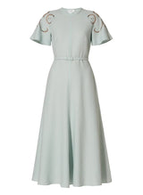 Dresses Ancient Kallos Iphigenia Cut Embroidered Midi Dress Pistachio S / Pistachio Apoella