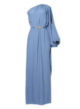 Dresses Ancient Kallos Niriis One Shoulder Maxi Dress Jewelry Belt Sky Blue S/M / Sky Blue Apoella