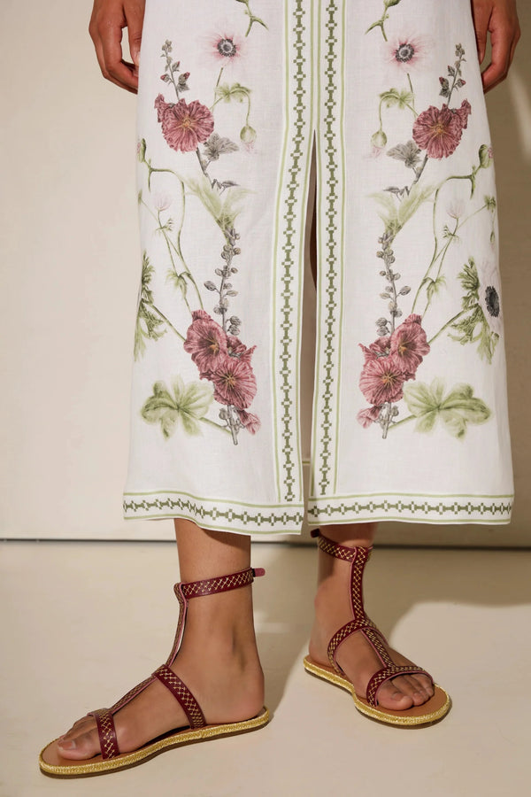 Dresses Ancient Kallos Wild Flowers Long Sundress Dress Off White Apoella