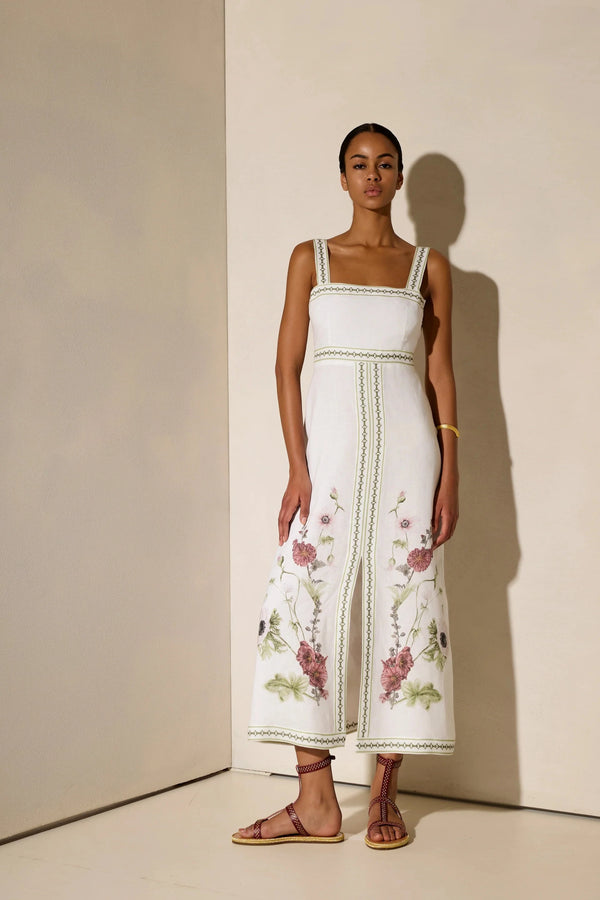 Dresses Ancient Kallos Wild Flowers Long Sundress Dress Off White Apoella