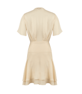 Dresses Apoella Amanda Short Wrap Dress Cream Apoella