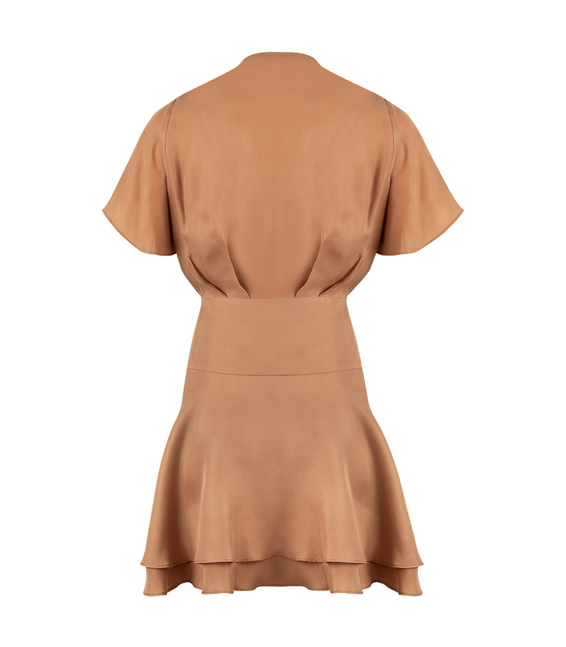 Dresses Apoella Amanda Short Wrap Dress Nude Apoella