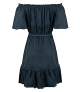 Dresses Apoella Aphrodite Off Shoulder Puff Sleeve Short Dress Navy Apoella