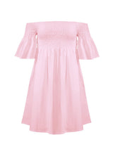 Dresses Apoella Arianna Smocked Bell Sleeve Mini Dress Pink Apoella